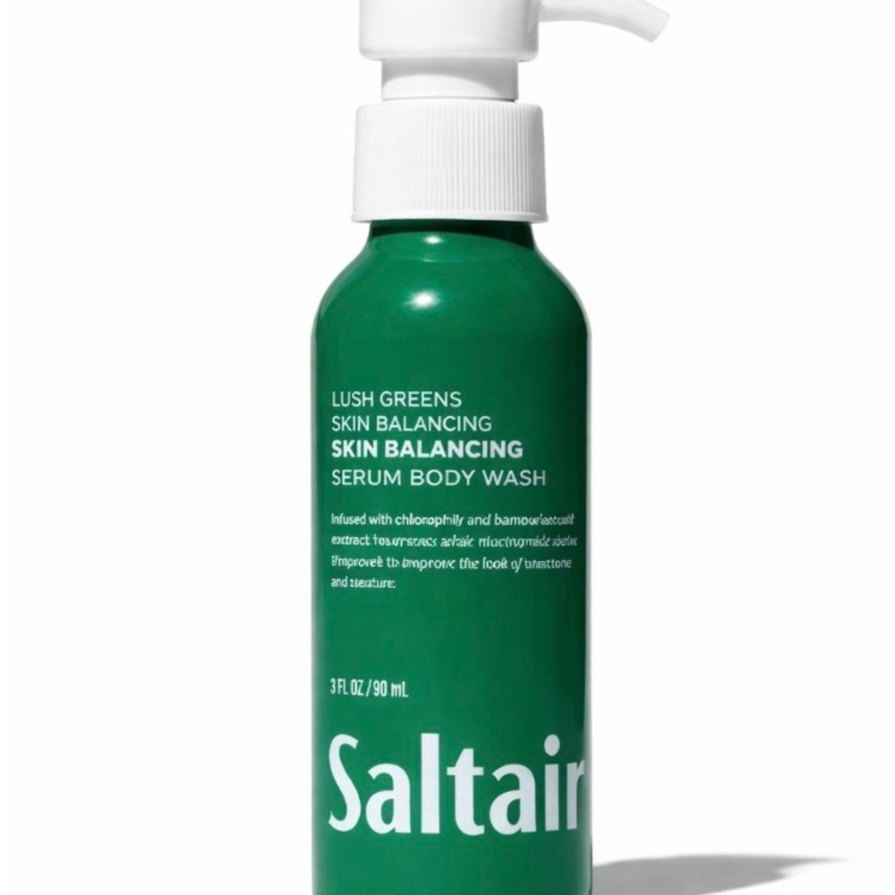 Saltair Lush Greens Skin Balancing serum body wash 3 fl oz/88 ml travel size